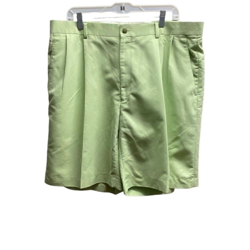 Allen flusser Front pleated pastel green golf shorts/ size 38 / golf / athletic